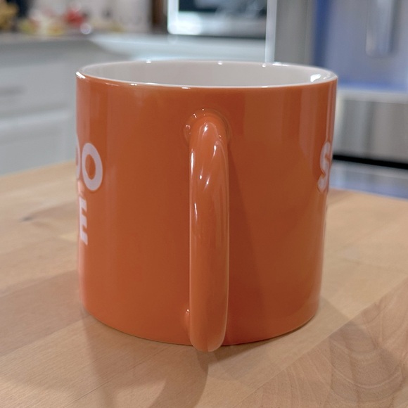 New! Room Essentials SOOO FIRE 16oz Stoneware Mug Orange & White - Picture 4 of 8